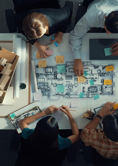 Top view project manager engineerjpg
